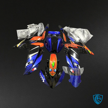 Yamaha YZF R3R25 (2015-2018) Blue, Black & Orange Fairings Kit - Aftermarket ABS Bodywork