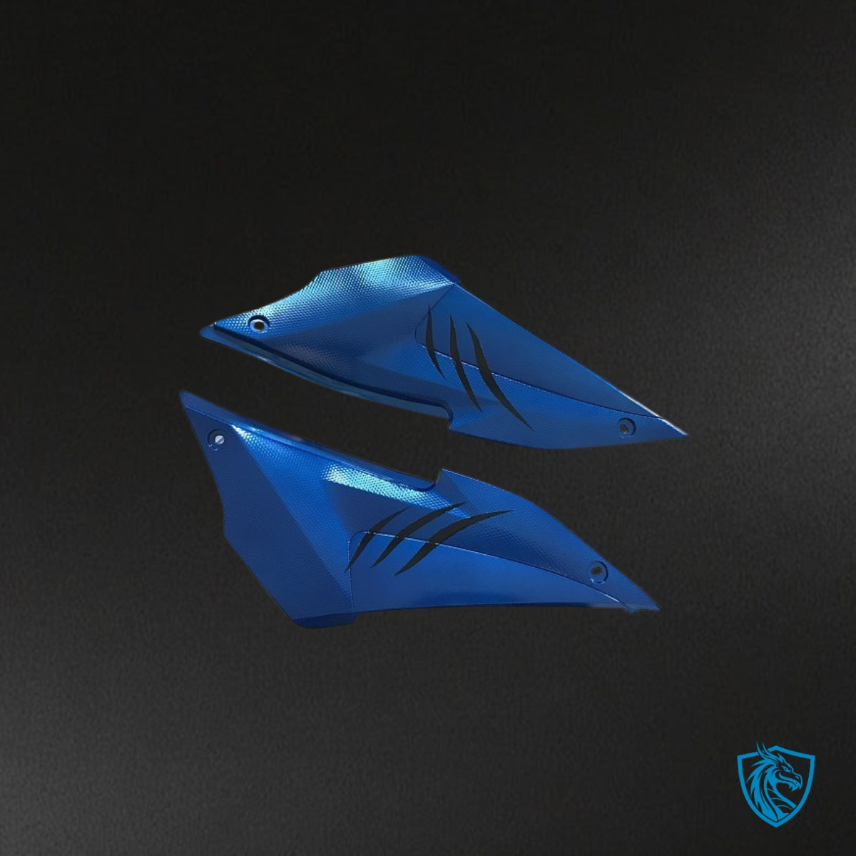 Yamaha YZF R3R25 (2015-2018) Yellow, Blue & White Shark - Custom ABS Fairing Kit