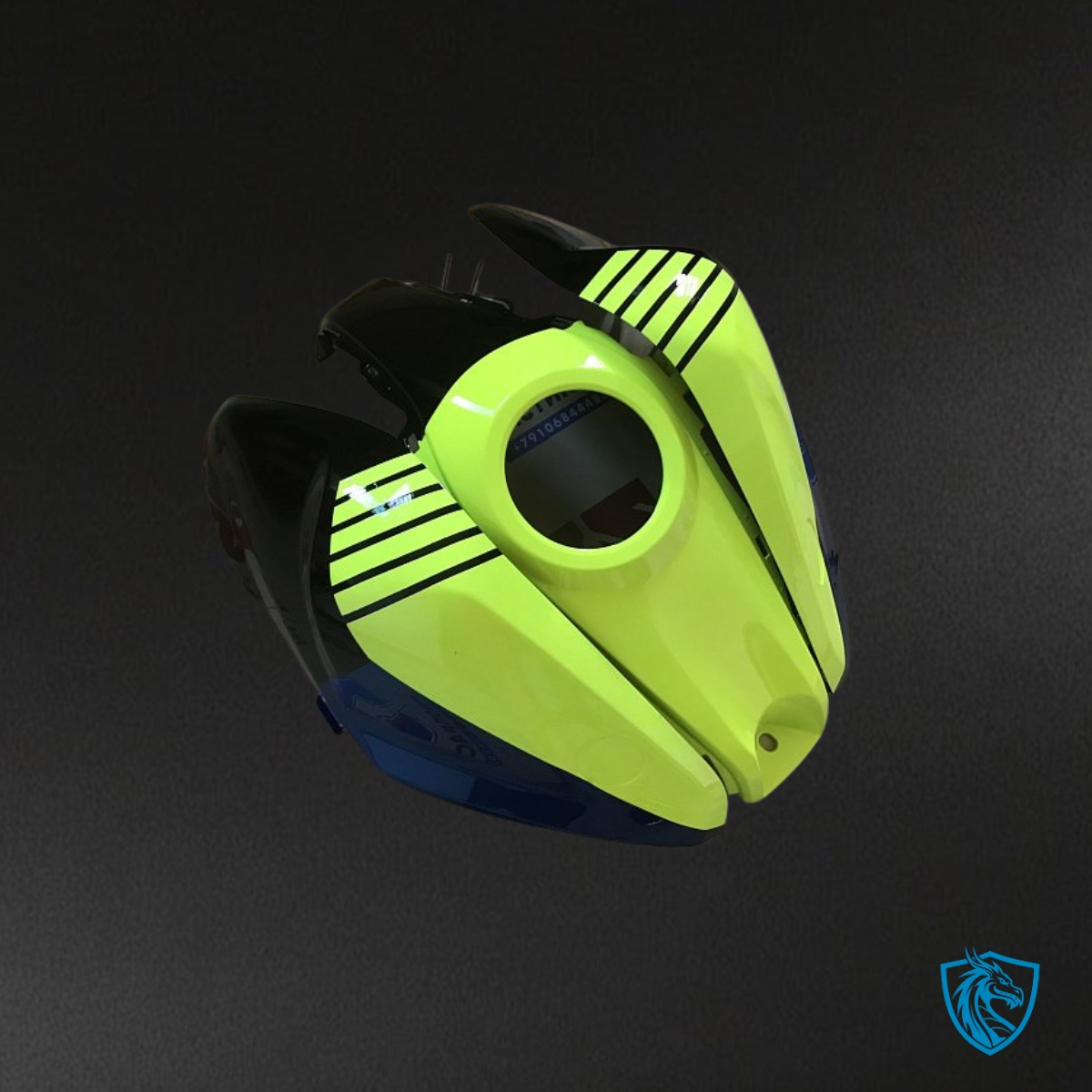 Yamaha YZF R3R25 (2015-2018) Yellow, Blue & White Shark - Custom ABS Fairing Kit
