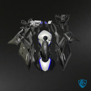 Yamaha YZF R3R25 (2019-2020) Blue, Gray & Black Carbon Faiber ABS Bodywork - Fairings Kit