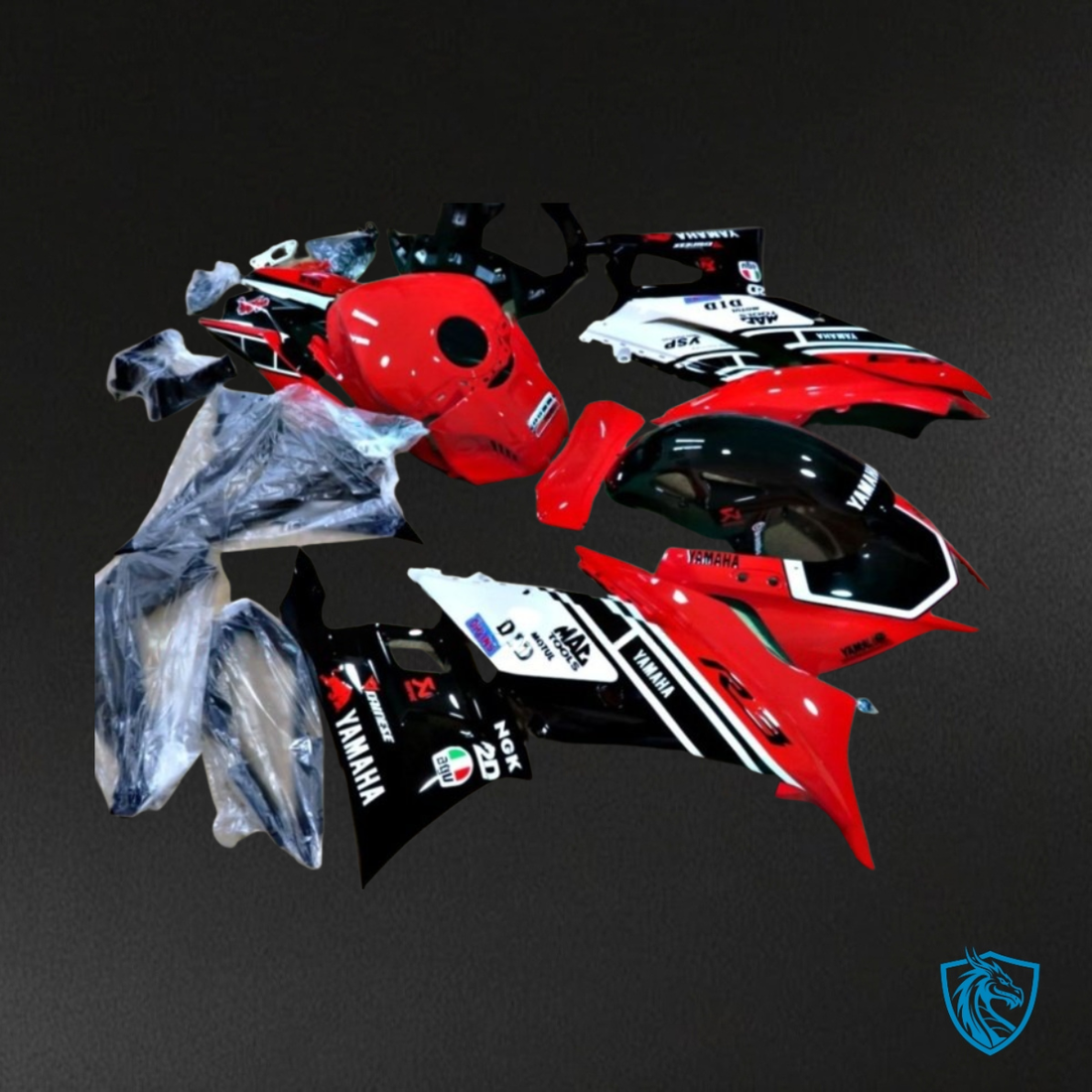 Yamaha YZF R3R25 (2019-2020) Gloss Red, Black & White ABS Bodywork - Fairings Kit