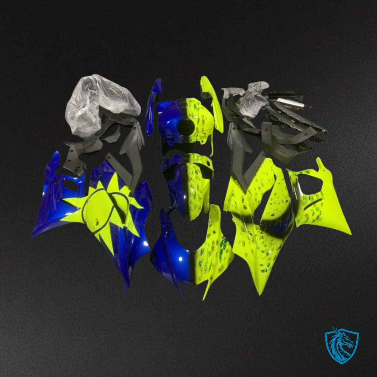 Yamaha YZF R3R25 (2019-2020) Blue & Yellow - Custom ABS Fairing Kit