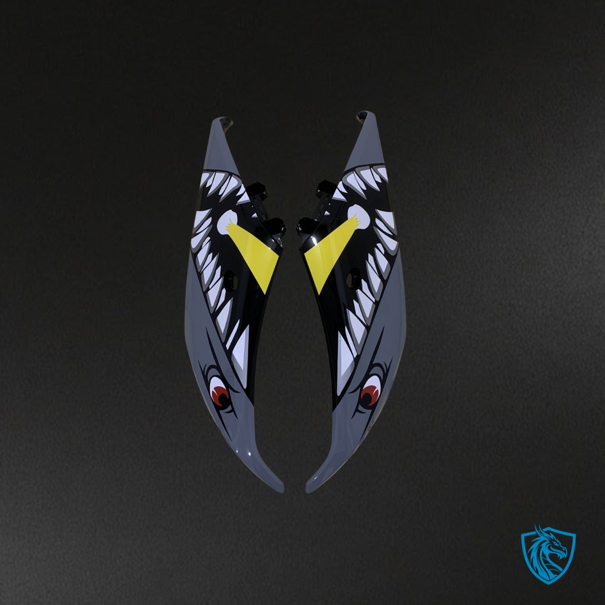 Yamaha YZF R3R25 (2019-2020) Gray, Black & Yellow Shark - Replacement Motorcycle Fairings Kit