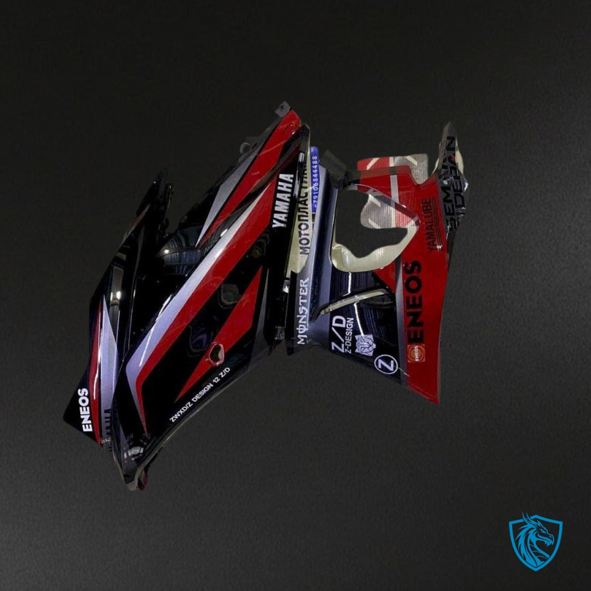 Yamaha YZF R3R25 (2019-2020) Black, Red & White Fairings Kit - Aftermarket ABS Bodywork