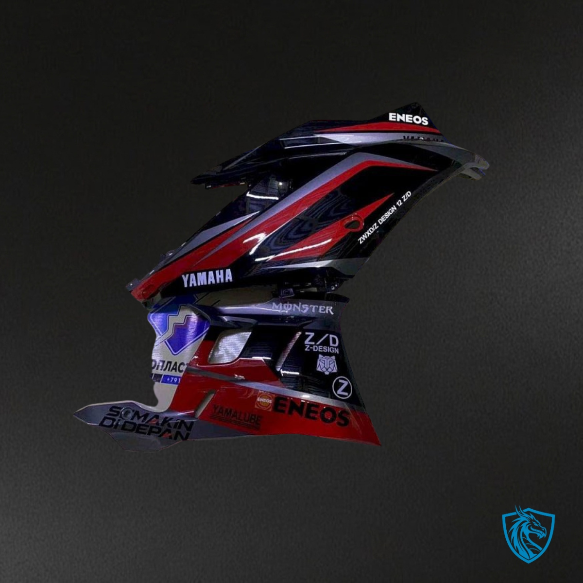 Yamaha YZF R3R25 (2019-2020) Black, Red & White Fairings Kit - Aftermarket ABS Bodywork
