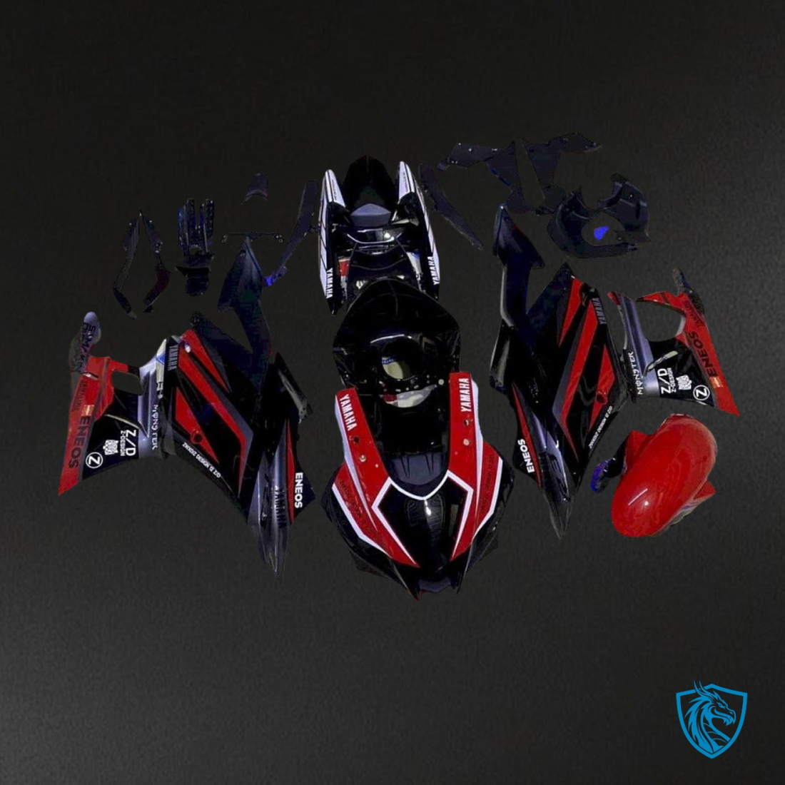 Yamaha YZF R3R25 (2019-2020) Black, Red & White Fairings Kit - Aftermarket ABS Bodywork