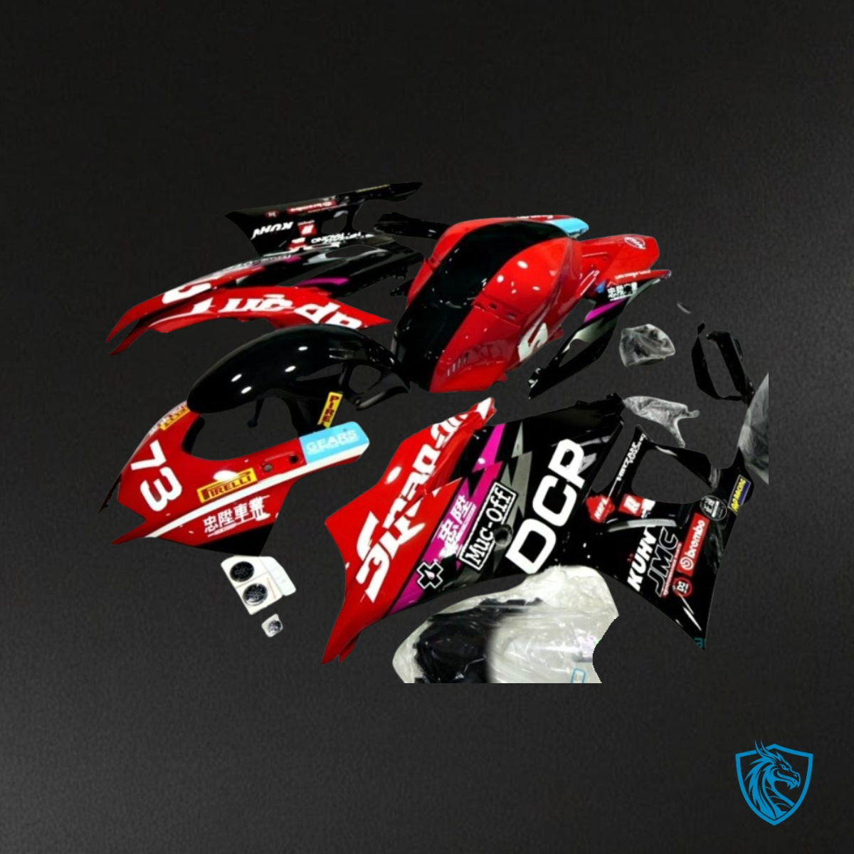 Yamaha YZF R3R25 (2019-2020) Red & Black ABS Bodywork - Fairings Kit