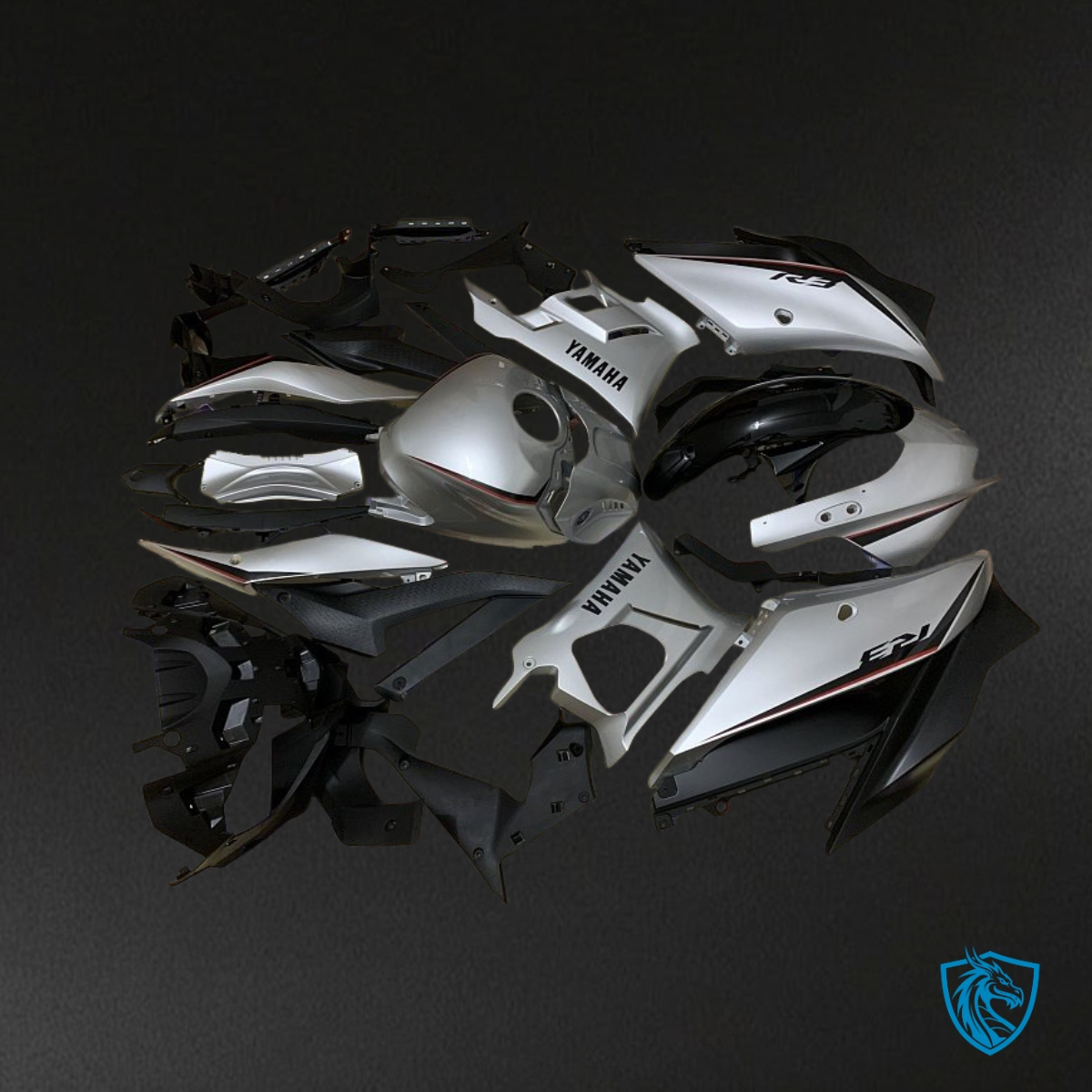 Yamaha YZF R3R25 (2019-2020) Gray & Black - Custom ABS Fairing Kit