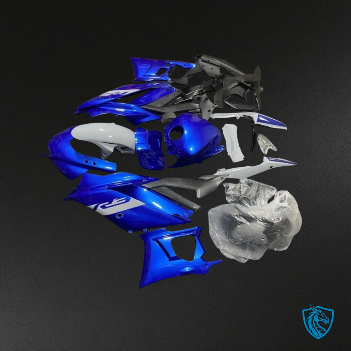 Yamaha YZF R3R25 (2019-2020) Glossy Blue & White ABS Bodywork - Fairings Kit
