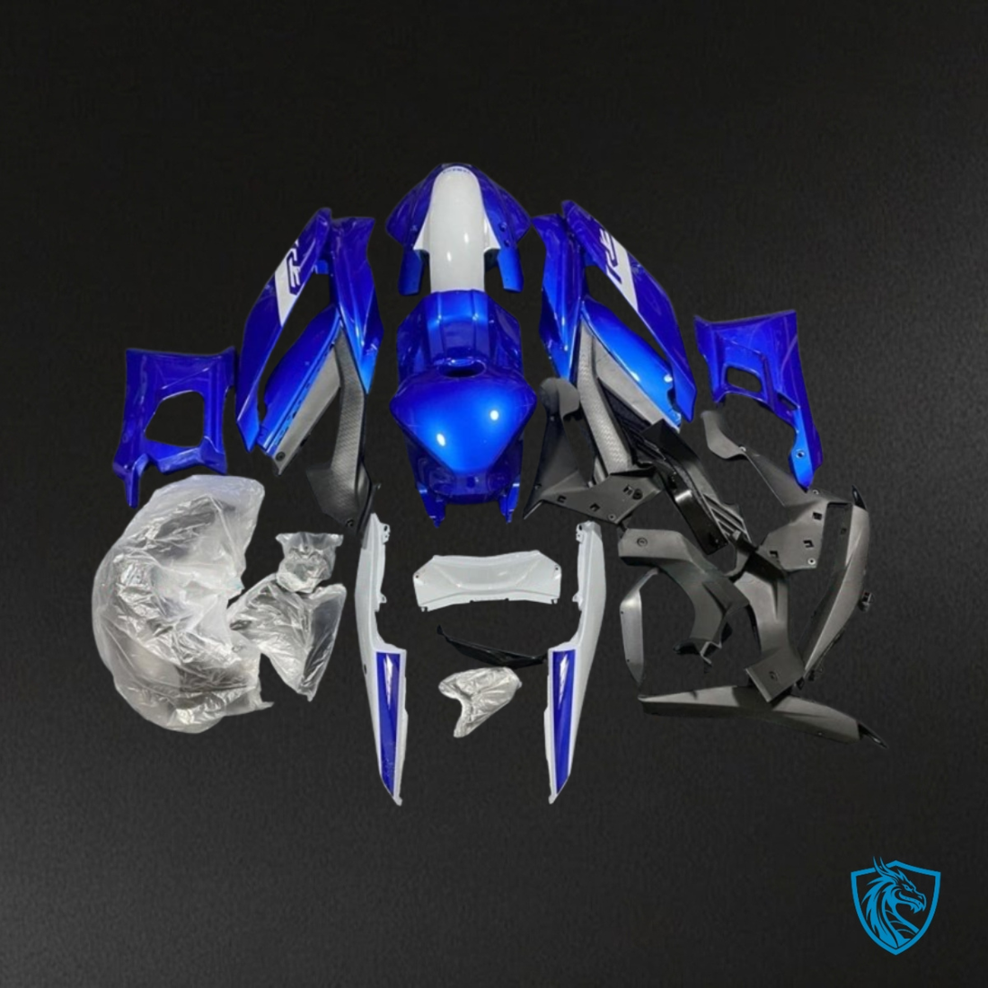 Yamaha YZF R3R25 (2019-2020) Glossy Blue & White ABS Bodywork - Fairings Kit
