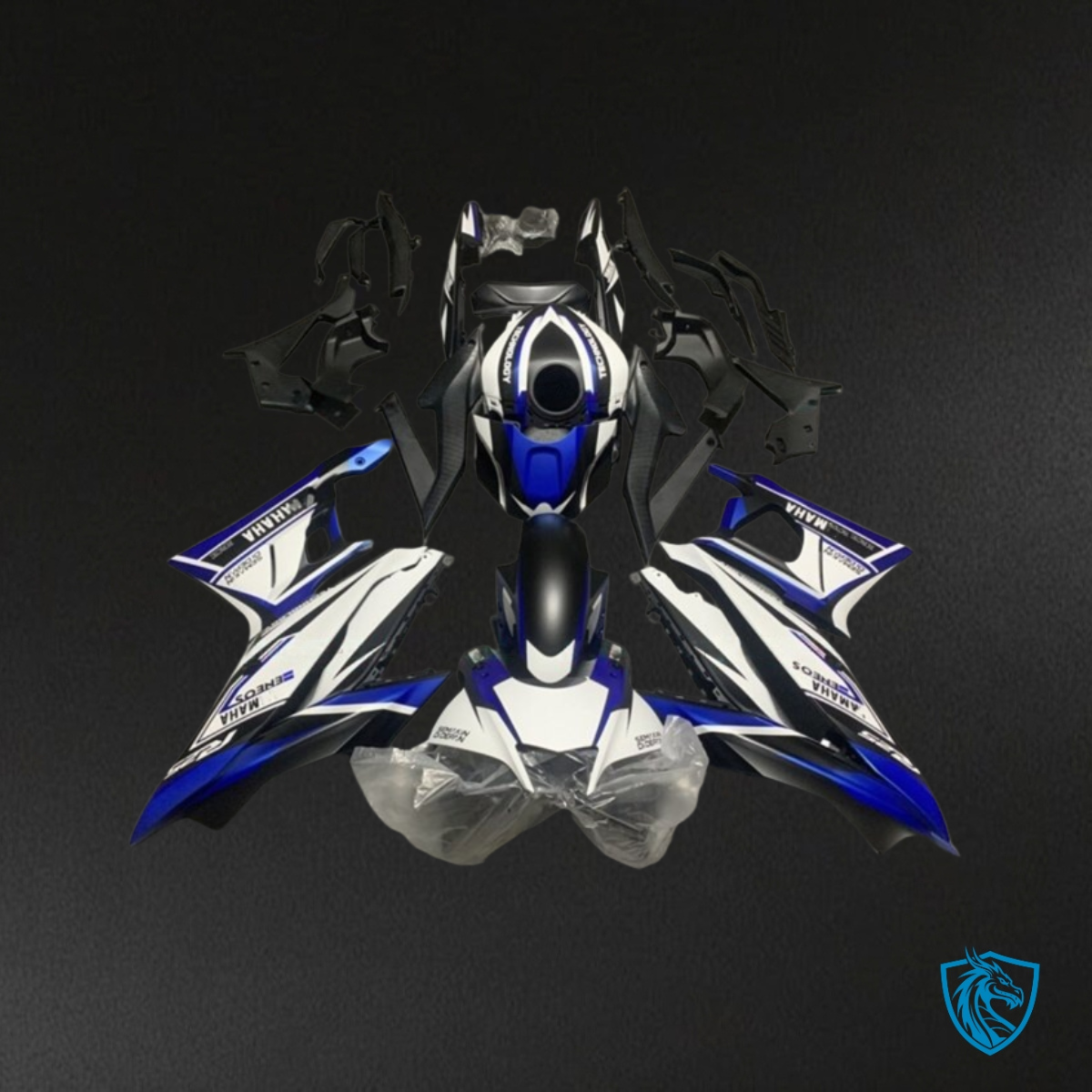 Yamaha YZF R3R25 (2019-2020) White, Black & Blue ABS Bodywork - Fairings Kit