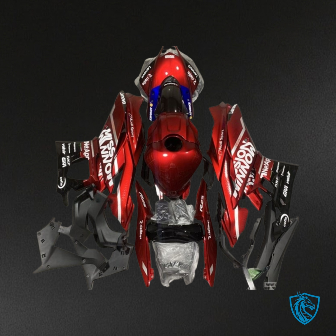Yamaha YZF R3R25 (2019-2020) White, Red & Black - Replacement Motorcycle Fairings Kit