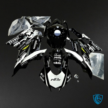Yamaha YZF R3R25 (2019-2020) Gloss Black & White - Replacement Motorcycle Fairings Kit
