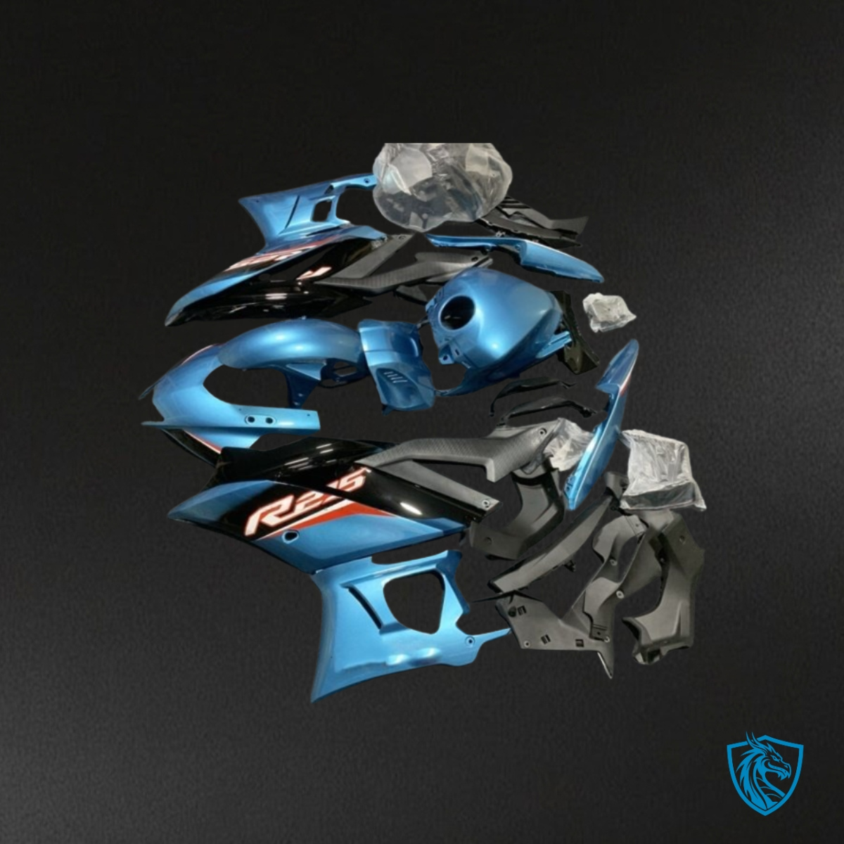 Yamaha YZF R3R25 (2019-2020) Blue & Black Fairings Kit - Aftermarket ABS Bodywork