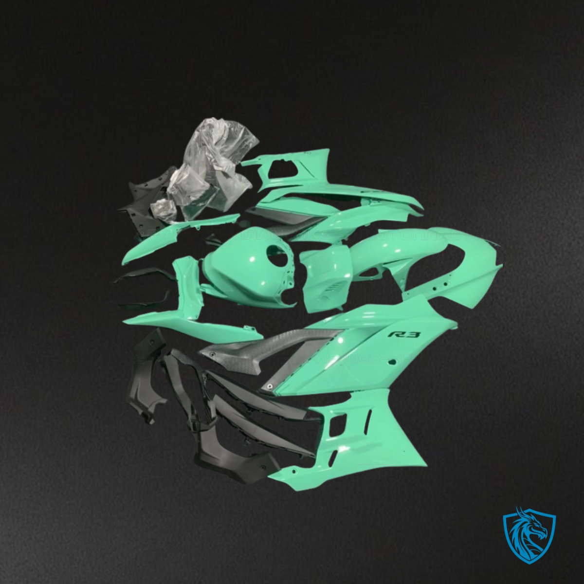 Yamaha YZF R3R25 (2019-2020) Gloss Green - Replacement Motorcycle Fairings Kit