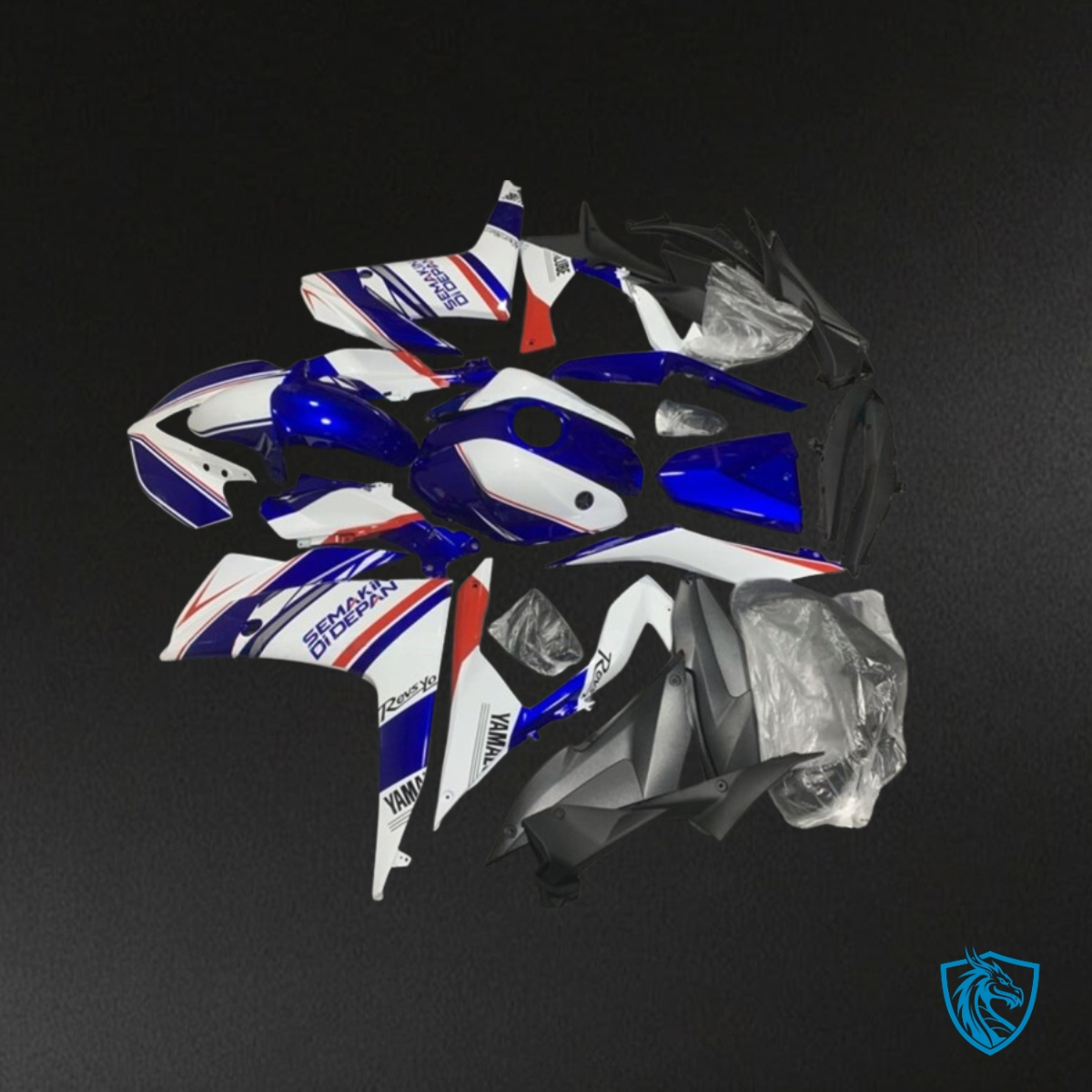 Yamaha YZF R3R25 (2019-2020) Gloss White & Blue ABS Bodywork - Fairings Kit