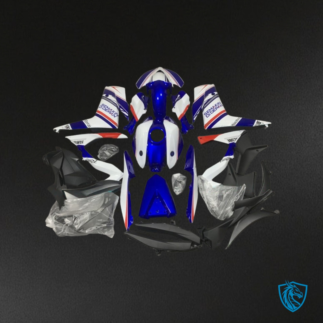 Yamaha YZF R3R25 (2019-2020) Gloss White & Blue ABS Bodywork - Fairings Kit