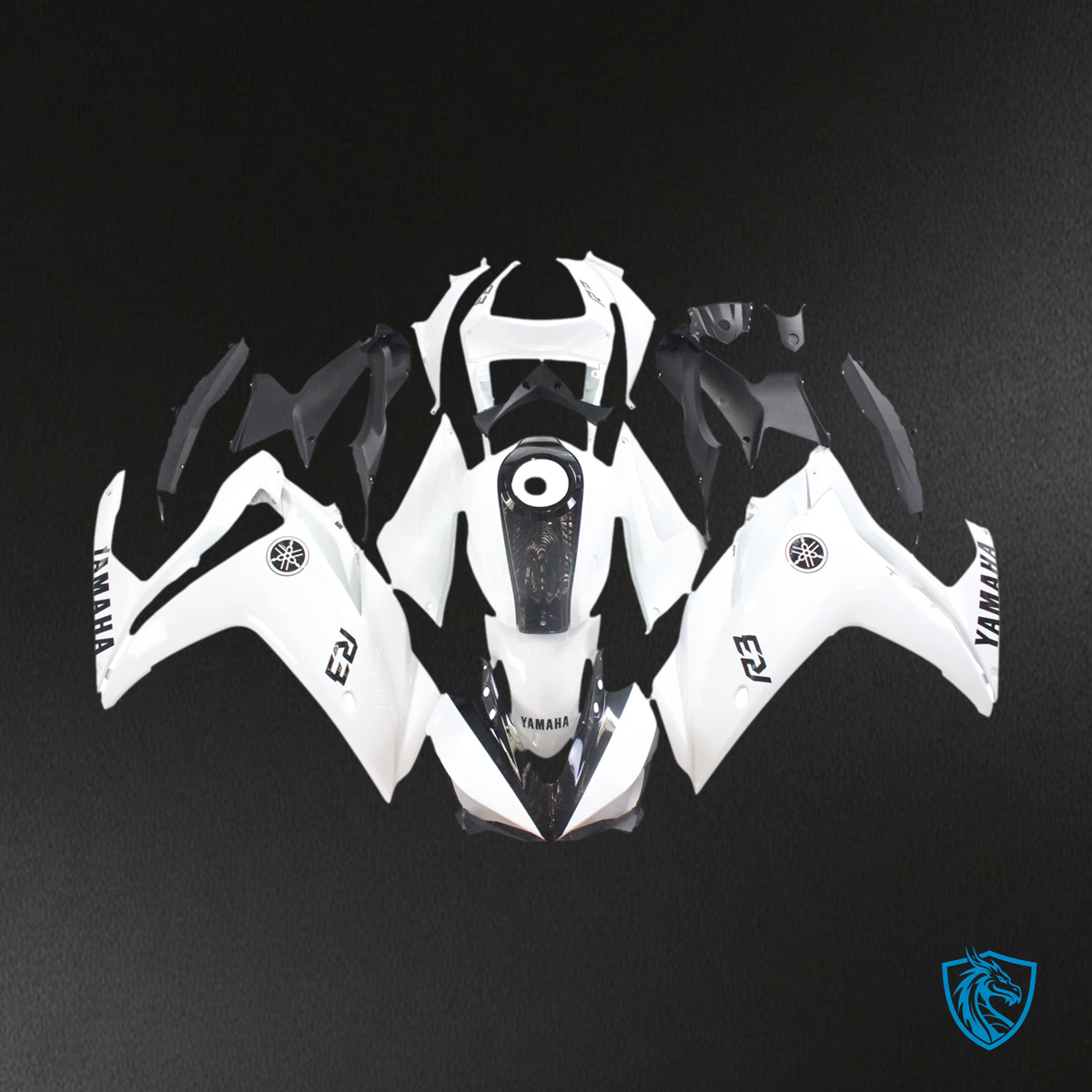 Yamaha YZF R3 & (2015-2017) YZF R25 (2014-2018) White - MERGEment Motorcycle Fairings Kit