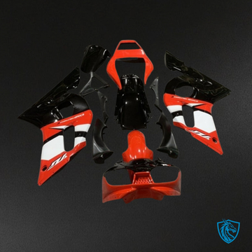 Yamaha YZF R6 (1999-2002) Red, Black & White Fairing Kit - Aftermarket ABS Bodywork
