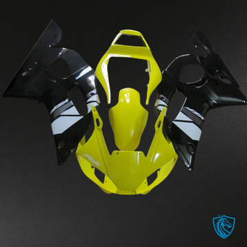 Yamaha YZF R6 (1999-2002) Black, Yellow & White - Custom ABS Fairing Kit