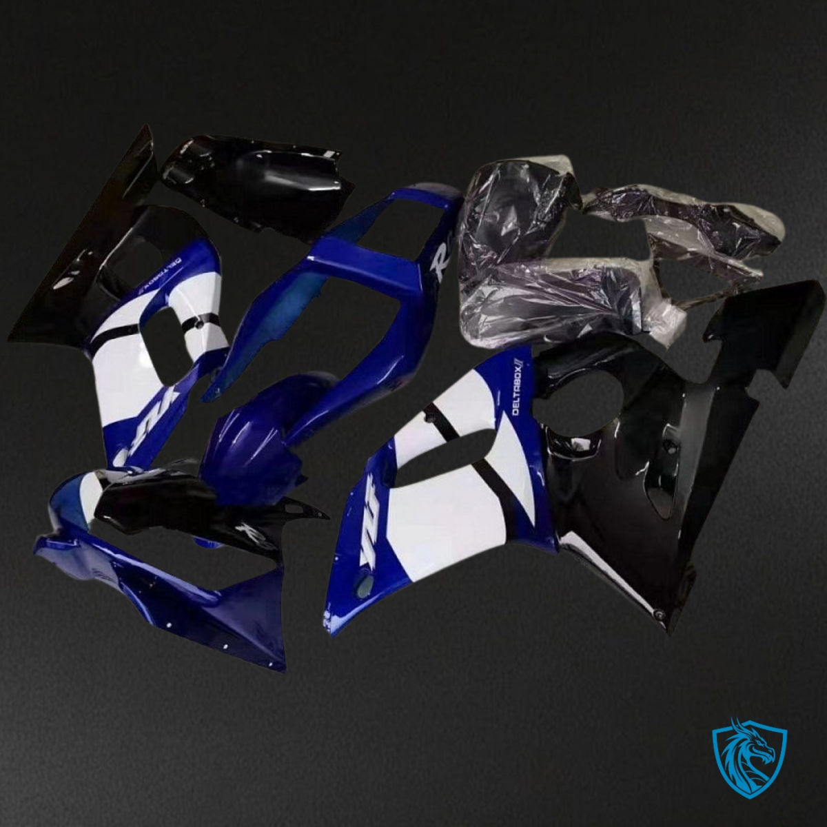 Yamaha YZF R6 (1999-2002) Blue, Black & White Fairings Kit | ABS Bodywork