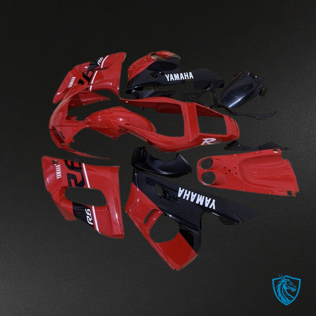 Yamaha YZF R6 (1999-2002) Red & Black - Custom ABS Fairing Kit