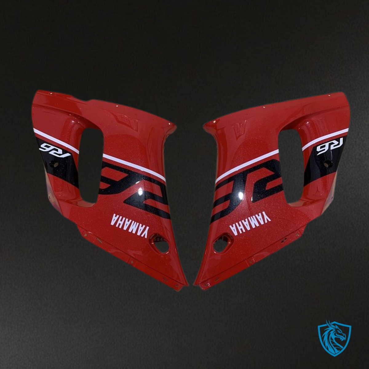 Yamaha YZF R6 (1999-2002) Red & Black - Custom ABS Fairing Kit