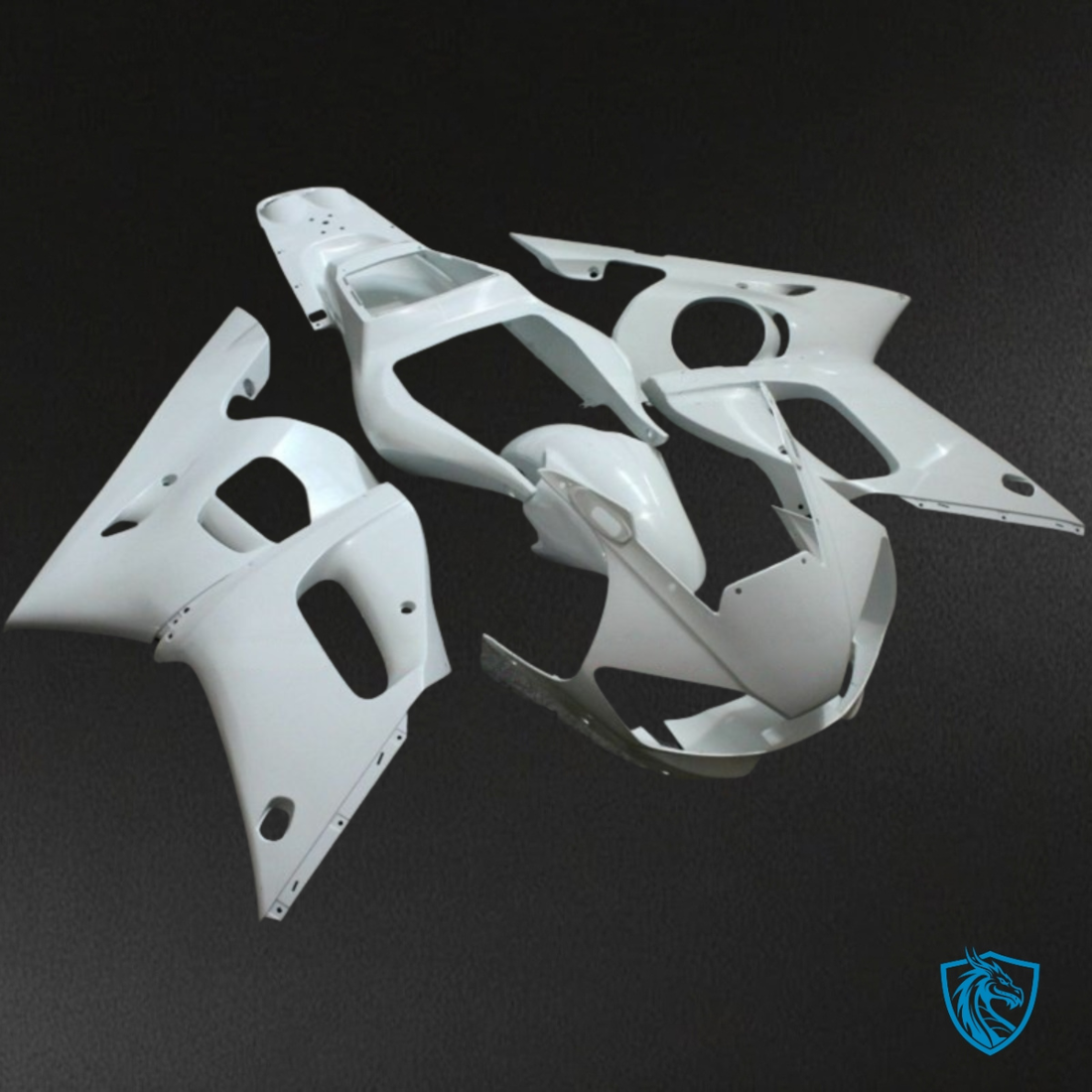Yamaha YZF R6 (1999-2002) Gloss White - MERGEment Motorcycle Fairings Kit
