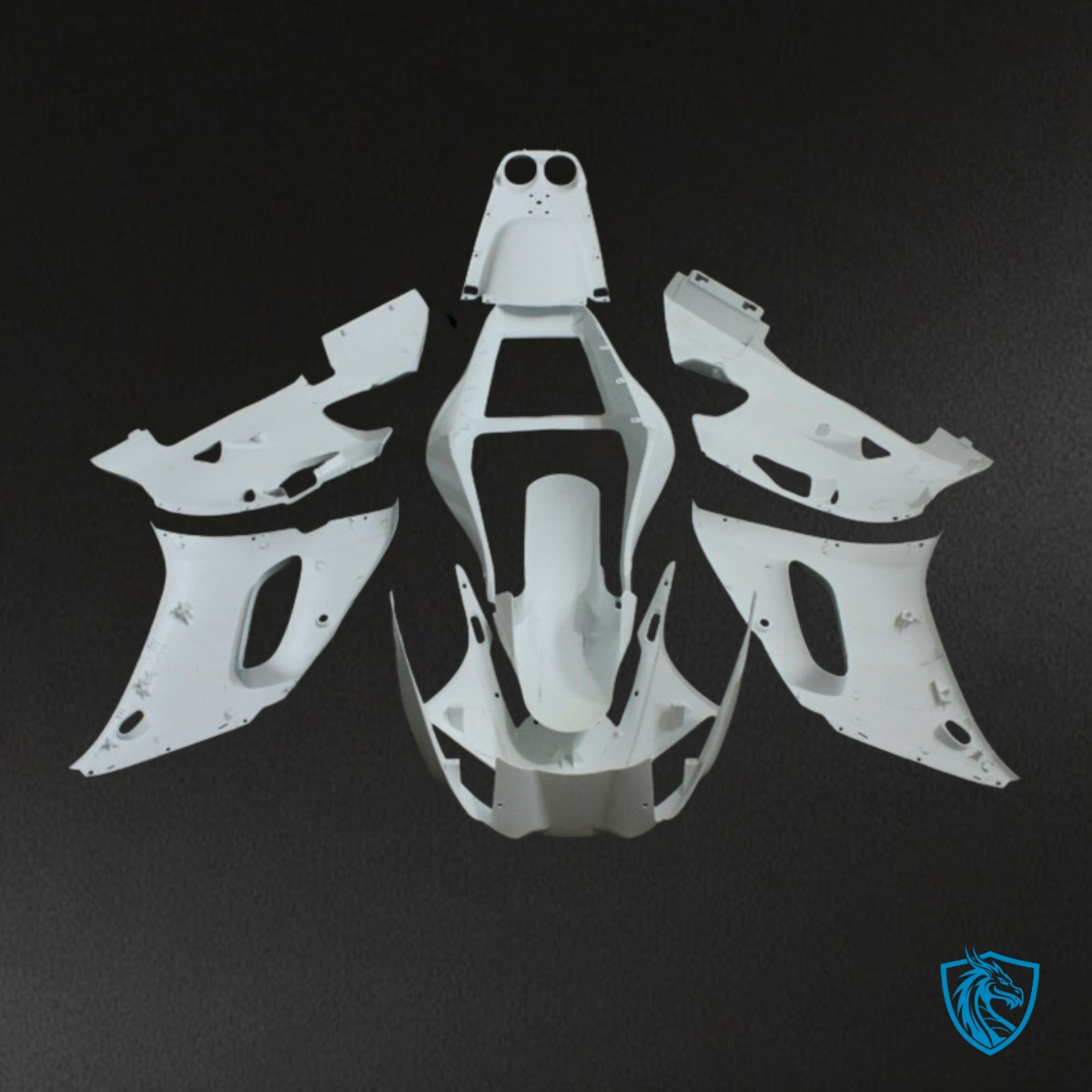 Yamaha YZF R6 (1999-2002) Gloss White - MERGEment Motorcycle Fairings Kit