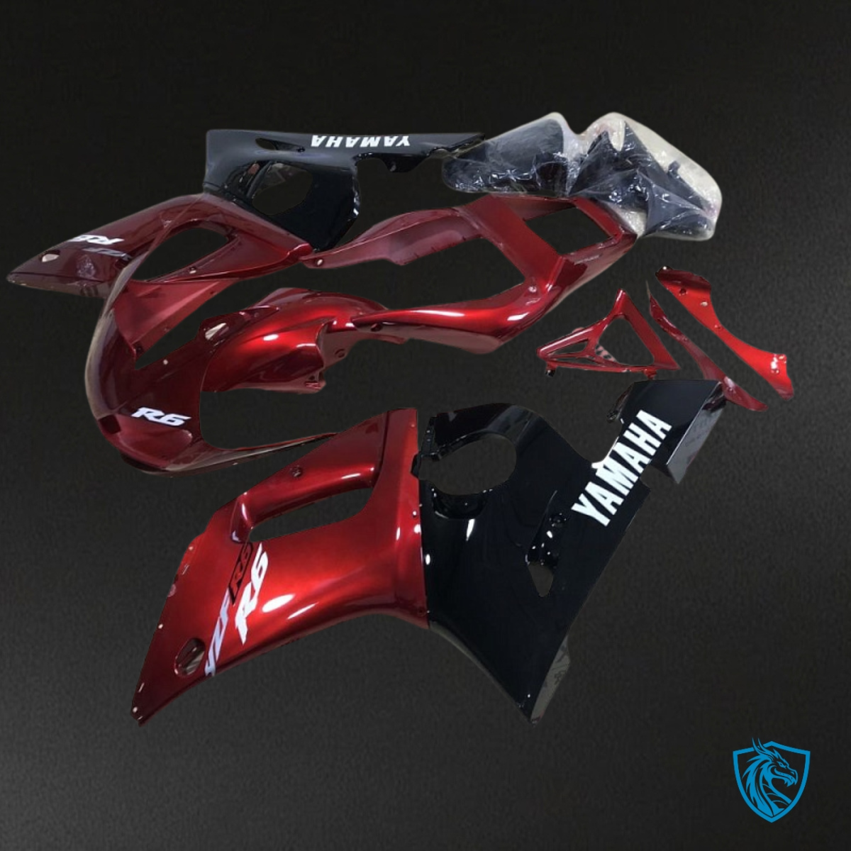 Yamaha YZF R6 (1999-2002) Gloss Red Fairing Kit - Aftermarket ABS Bodywork