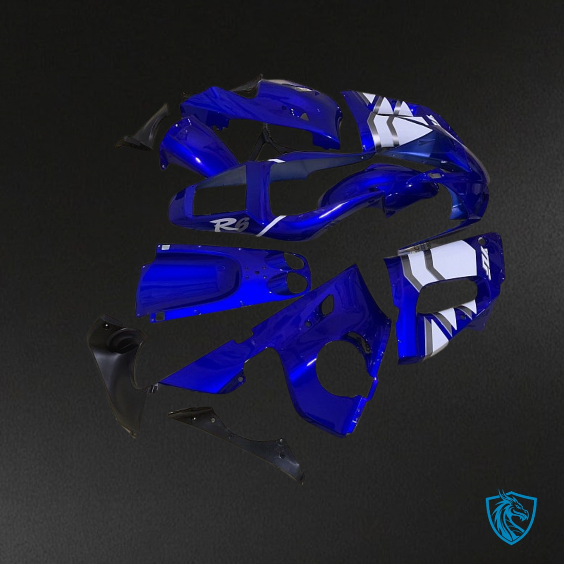 Yamaha YZF R6 (1999-2002) Glossy Blue Fairings Kit | ABS Bodywork