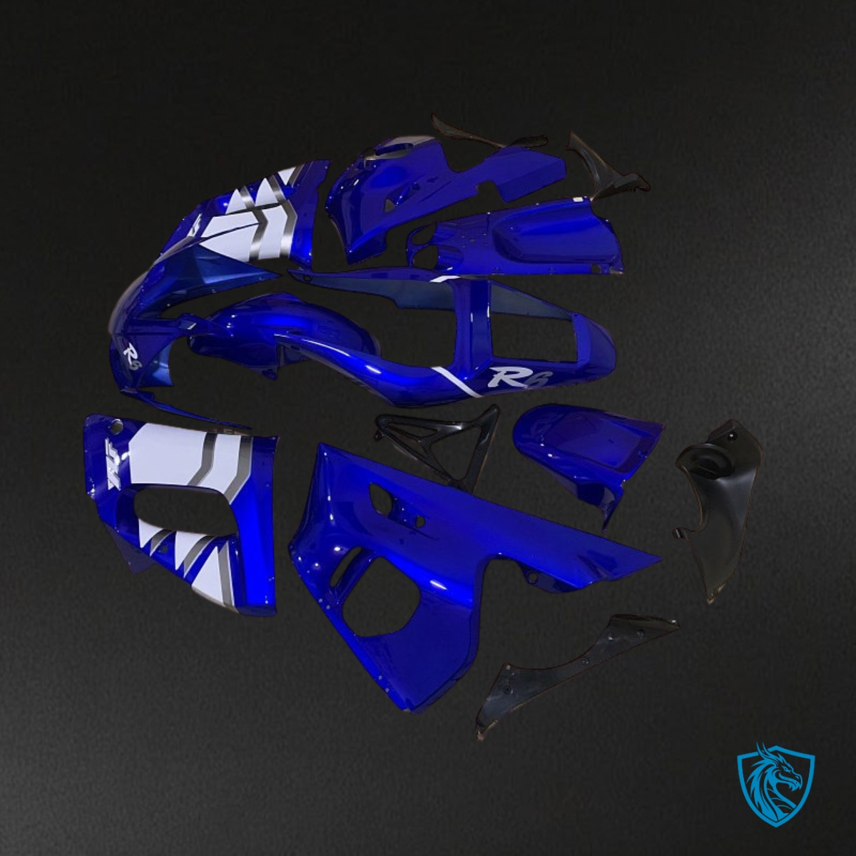 Yamaha YZF R6 (1999-2002) Glossy Blue Fairings Kit | ABS Bodywork