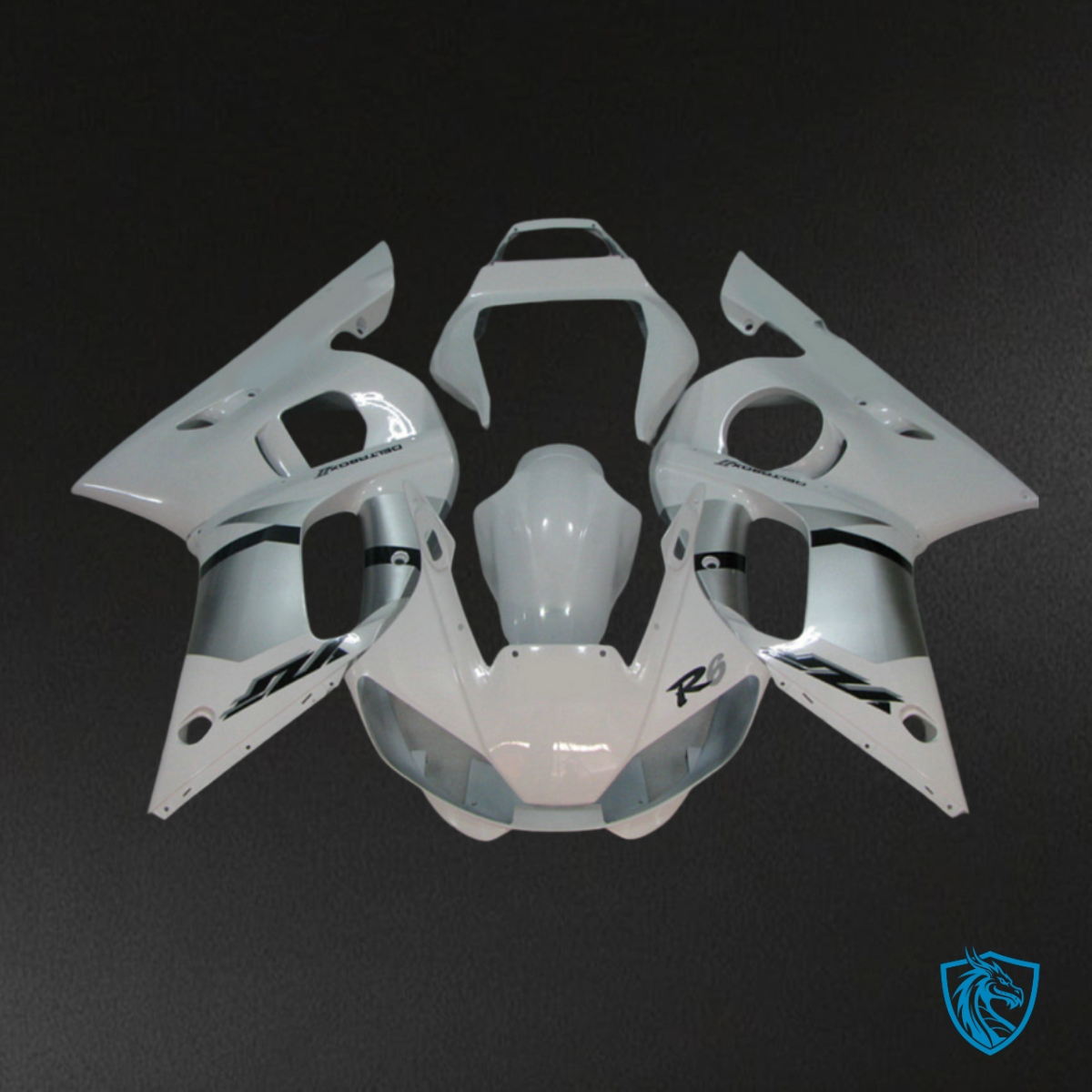 Yamaha YZF R6 (1999-2002) Glossy White Fairing Kit | ABS Bodywork