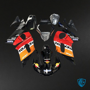 Yamaha YZF R6 (1999-2002) Orange, Red & Black Repsol Fairings Kit | ABS Bodywork