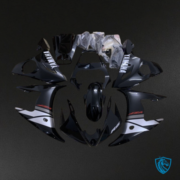 Yamaha YZF R6 (2003-2004) Black & White - Custom ABS Fairing Kit
