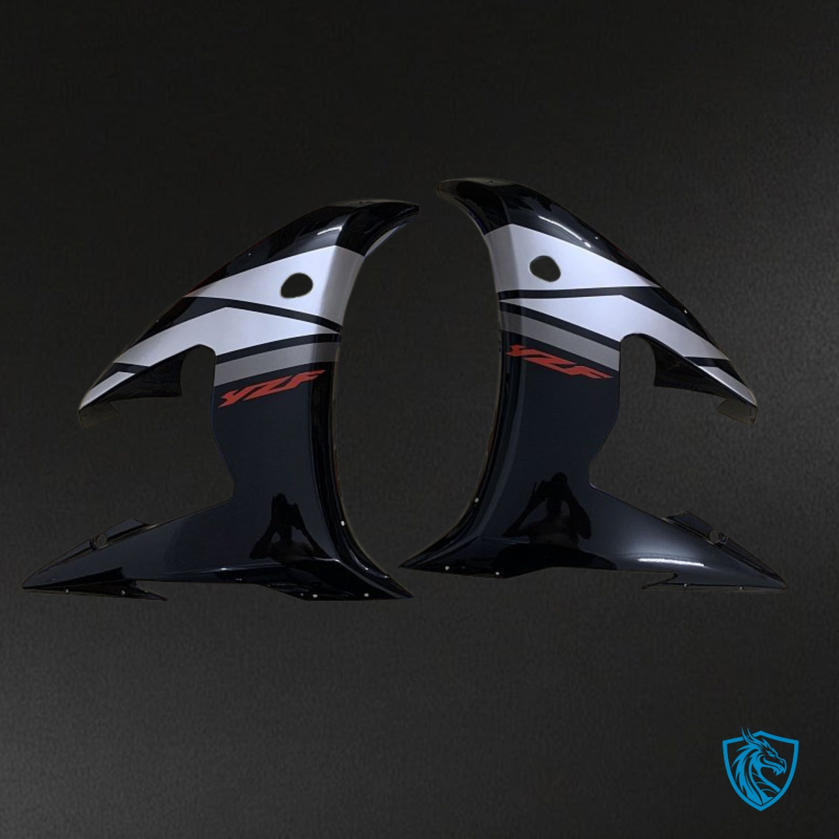 Yamaha YZF R6 (2003-2004) Black & White - Custom ABS Fairing Kit