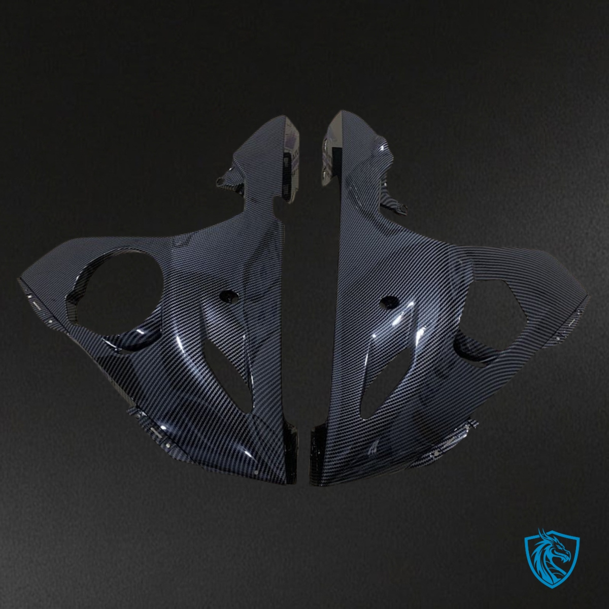 Yamaha YZF R6 (2003-2004) Black Carbon Fiber - MERGEment Motorcycle Fairings Kit