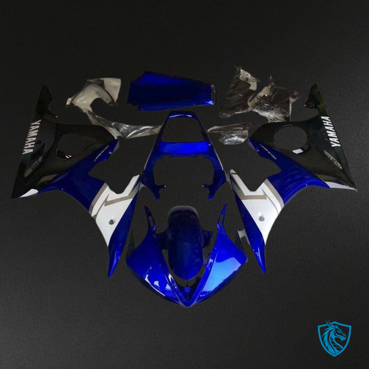 Yamaha YZF R6 (2003-2004) Black & Blue Fairings Kit | ABS Bodywork