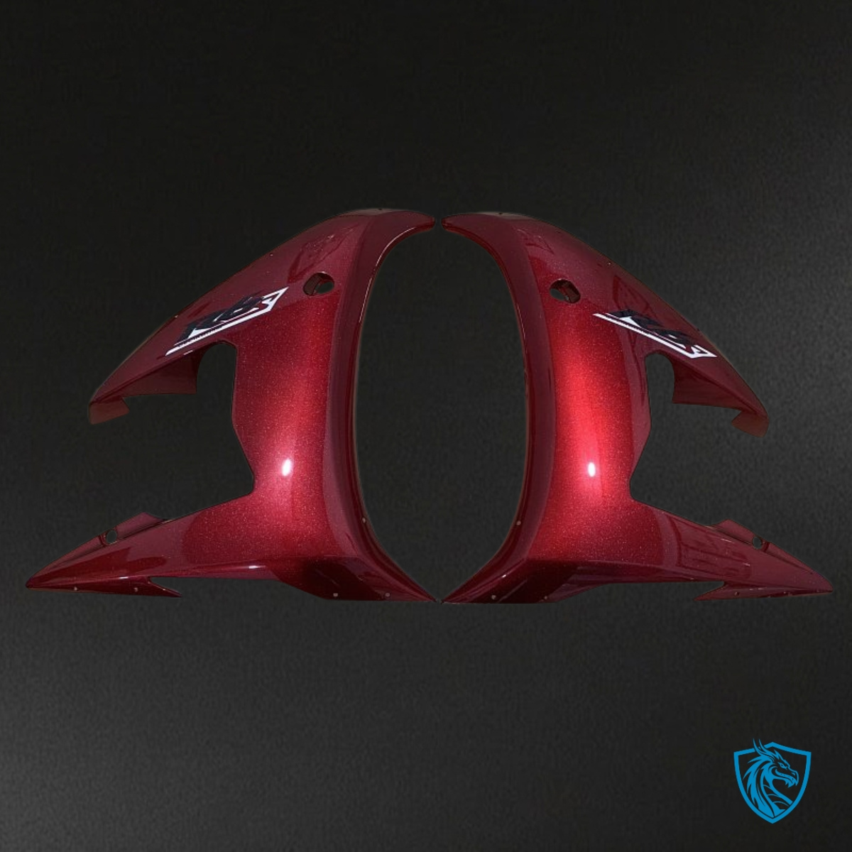Yamaha YZF R6 (2003-2004) Black & Red Gloss Fairing Kit - Aftermarket ABS Bodywork