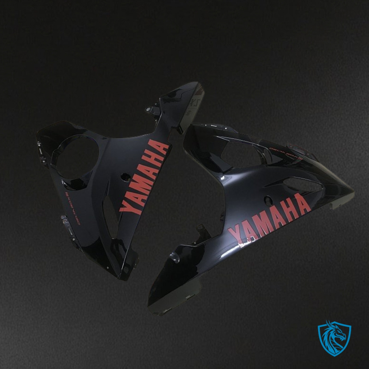 Yamaha YZF R6 (2003-2004) Black & Red Logo - MERGEment Motorcycle Fairings Kit