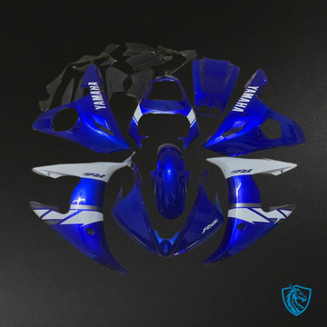 Yamaha YZF R6 (2003-2004) Blue & White Gloss Fairings Kit | ABS Bodywork