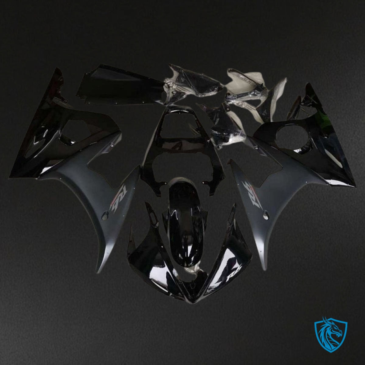 Yamaha YZF R6 (2003-2004) Matte Gloss Black Fairings Kit | ABS Bodywork