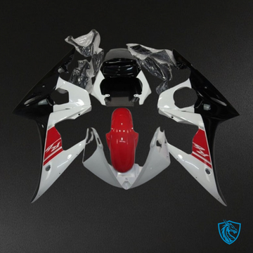 Yamaha YZF R6 (2003-2004) Red, White & Black - MERGEment Motorcycle Fairings Kit