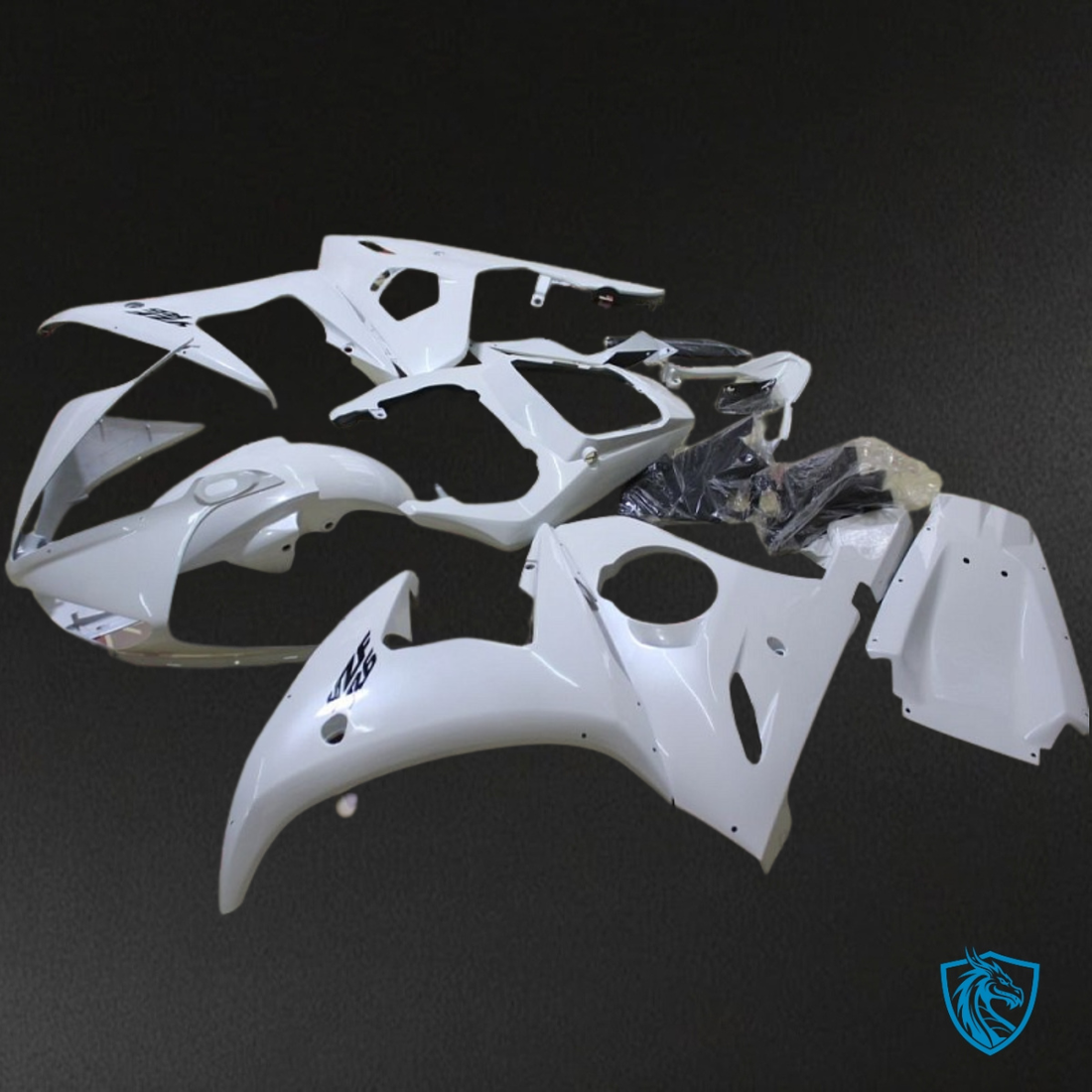 Yamaha YZF R6 (2003-2004) Gloss White Fairing Kit - Aftermarket ABS Bodywork
