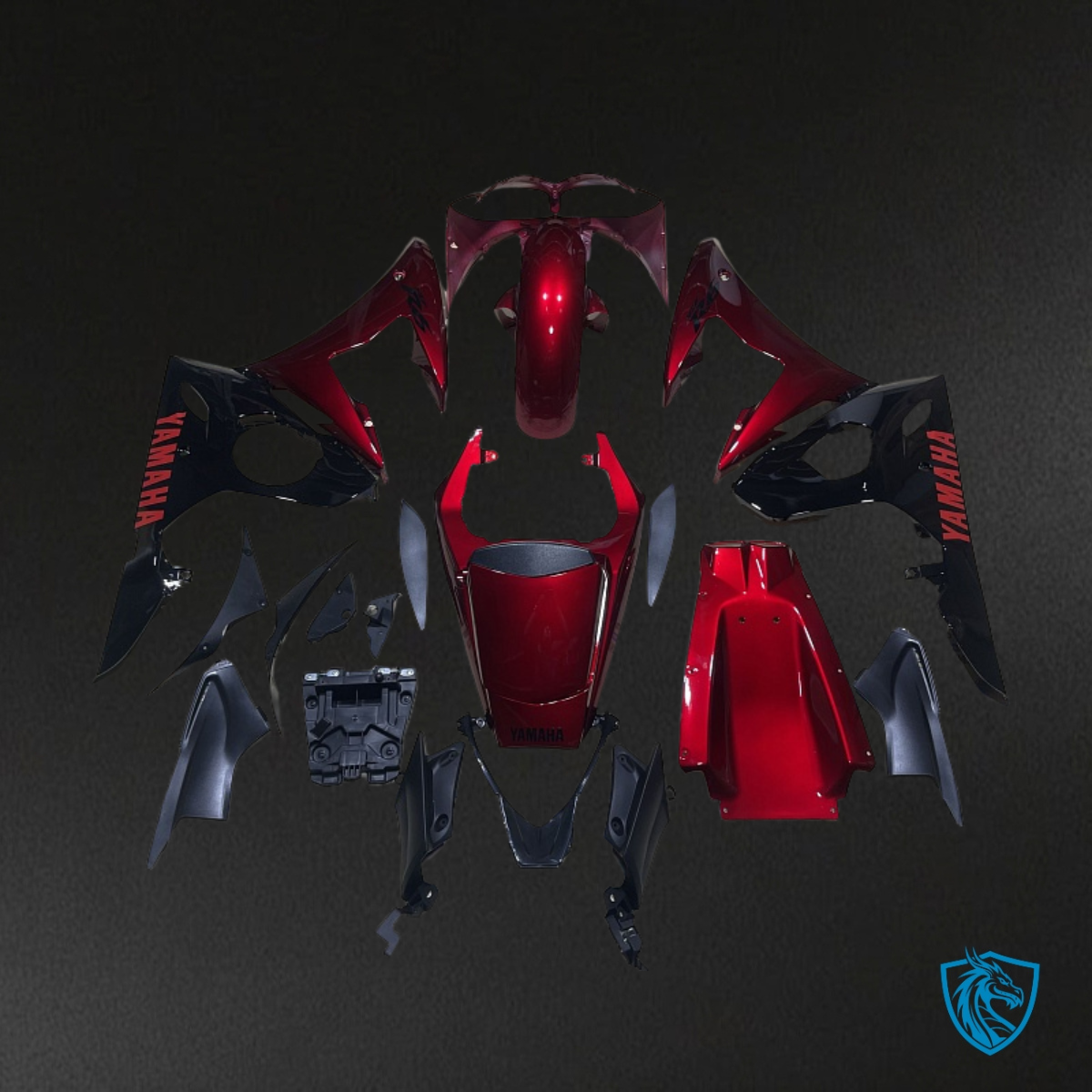 Yamaha YZF R6 (2004-2005) Gloss Red & Black Fairings Kit | ABS Bodywork
