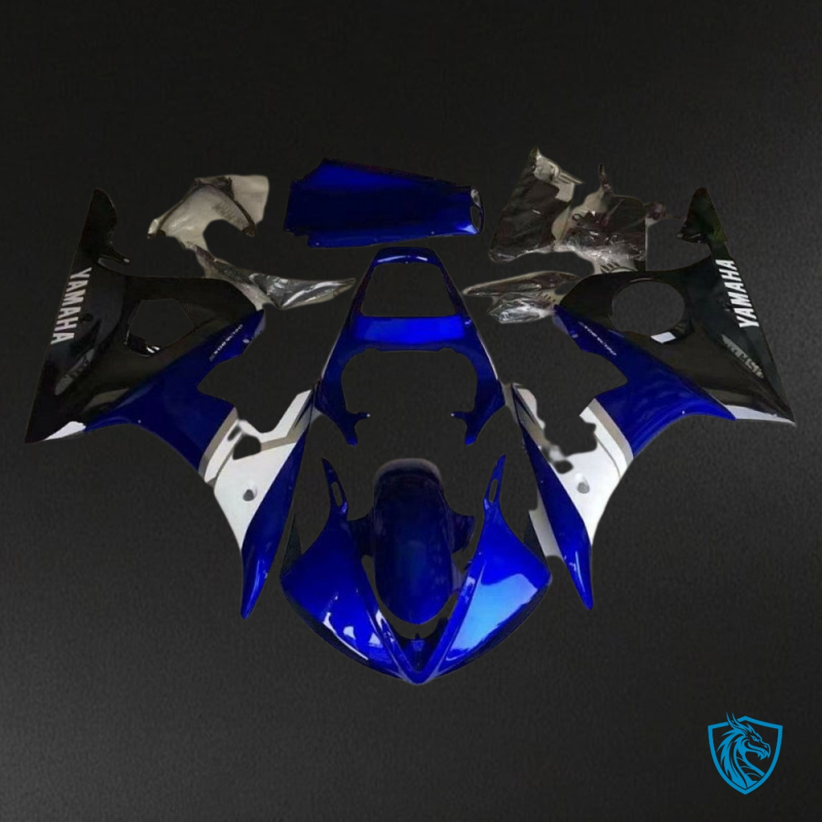 Yamaha YZF R6 (2004-2005) Blue, Black & White Fairings Kit | ABS Bodywork