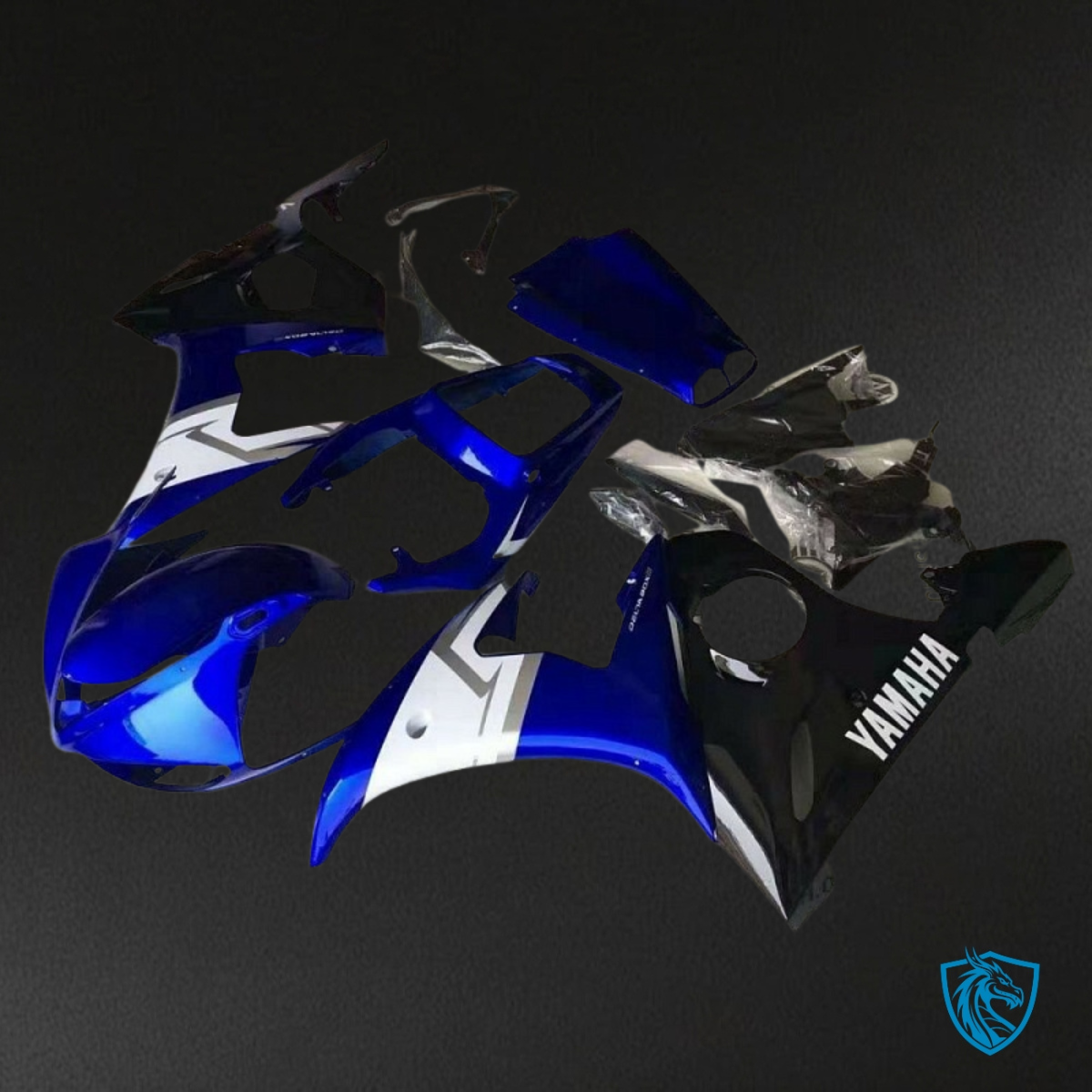 Yamaha YZF R6 (2004-2005) Blue, Black & White Fairings Kit | ABS Bodywork