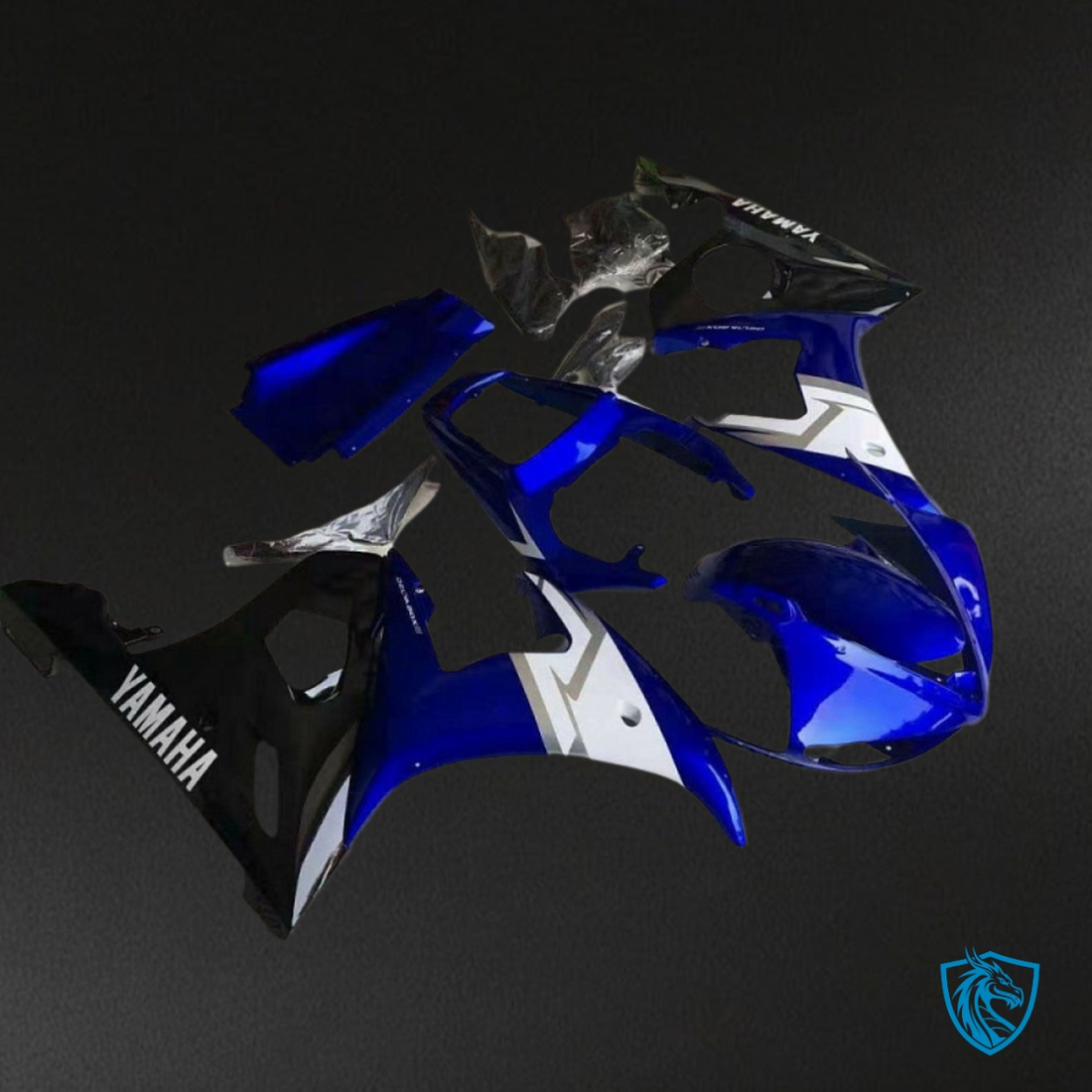 Yamaha YZF R6 (2004-2005) Blue, Black & White Fairings Kit | ABS Bodywork