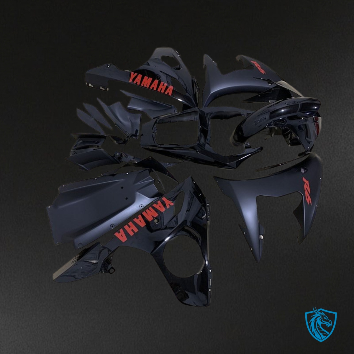 Yamaha YZF R6 (2004-2005) Matte Gloss Black Fairing Kit - Aftermarket ABS Bodywork