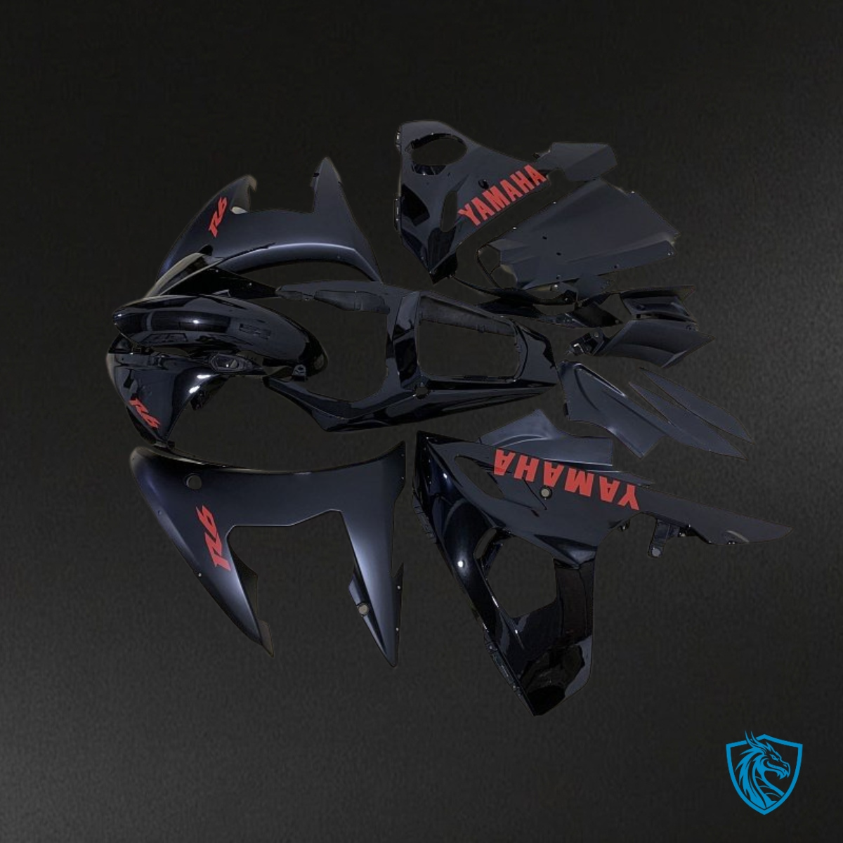 Yamaha YZF R6 (2004-2005) Matte Gloss Black Fairing Kit - Aftermarket ABS Bodywork